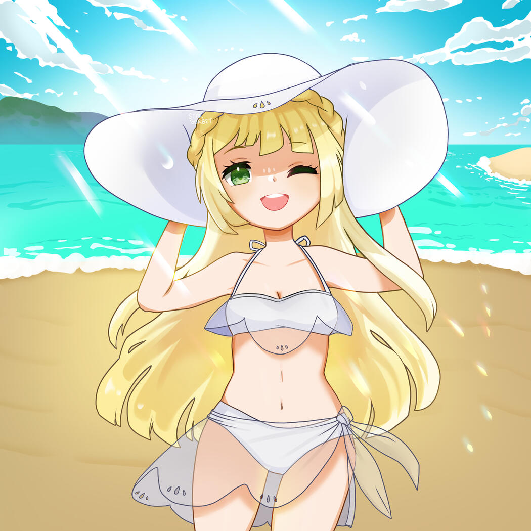 Lillie from Pokemon Sun and Moon.
