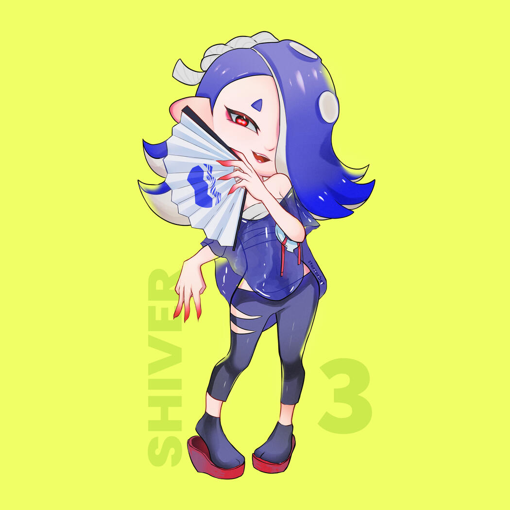 Shiver from Splatoon 3's Deep-Cut idol group.