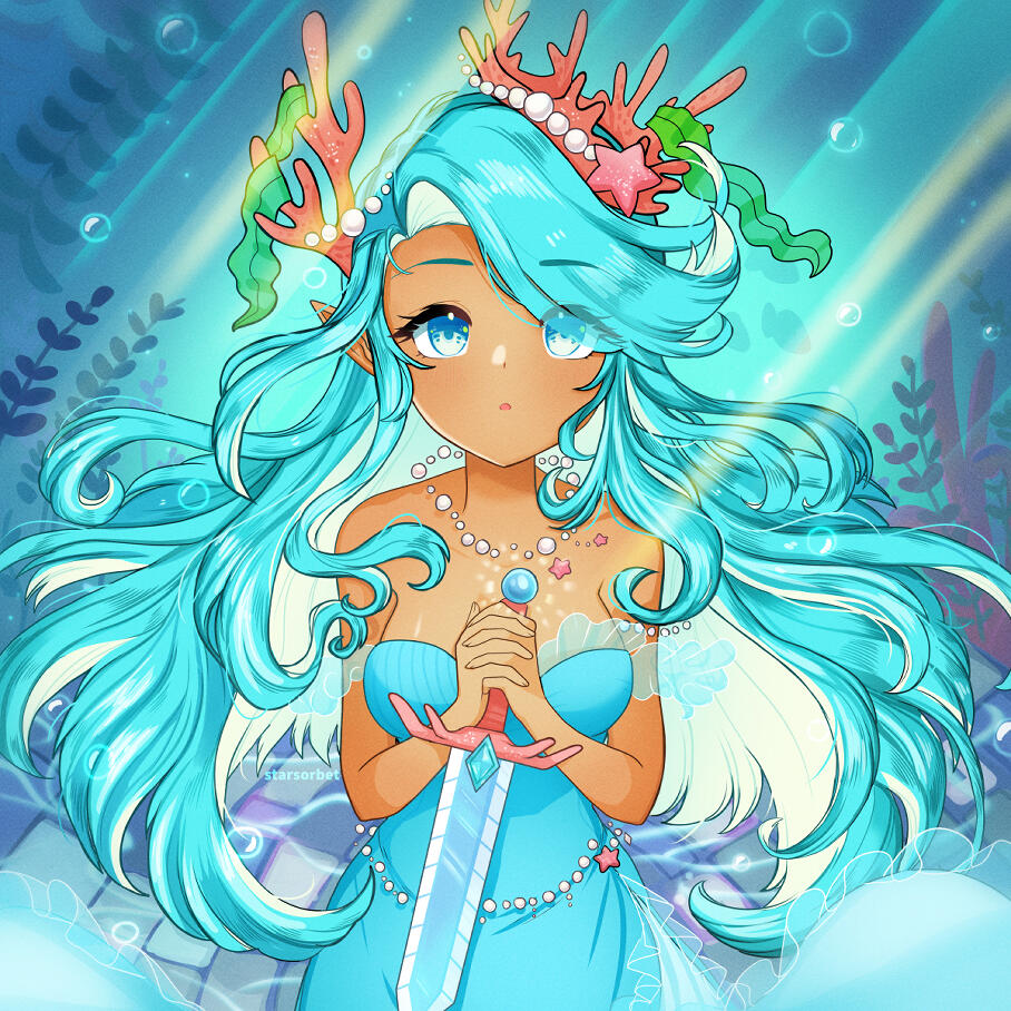 Sea Fairy from Cookie Run Kingdom and Cookie Run Oven Break.